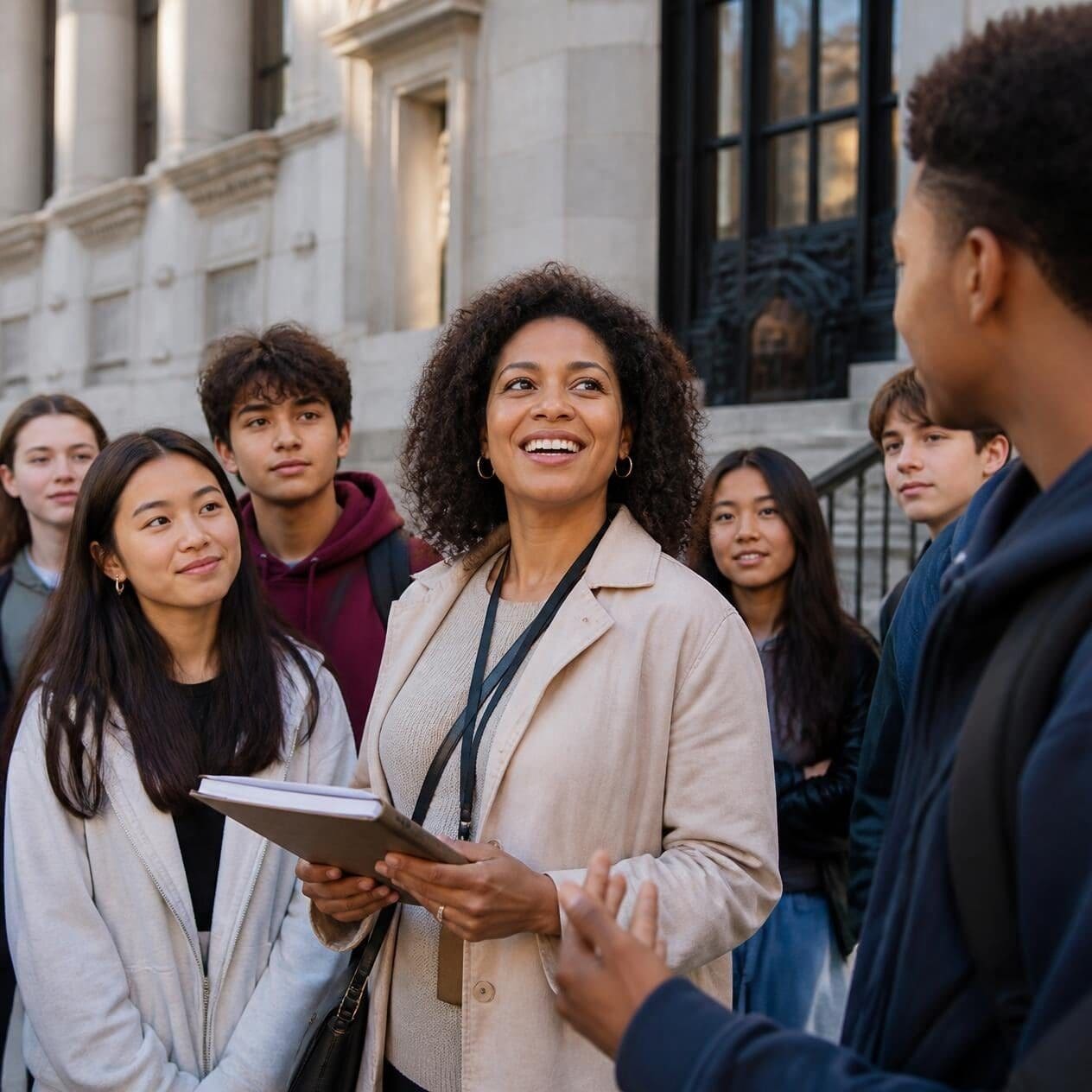 Tri-State Tours students on a field trip