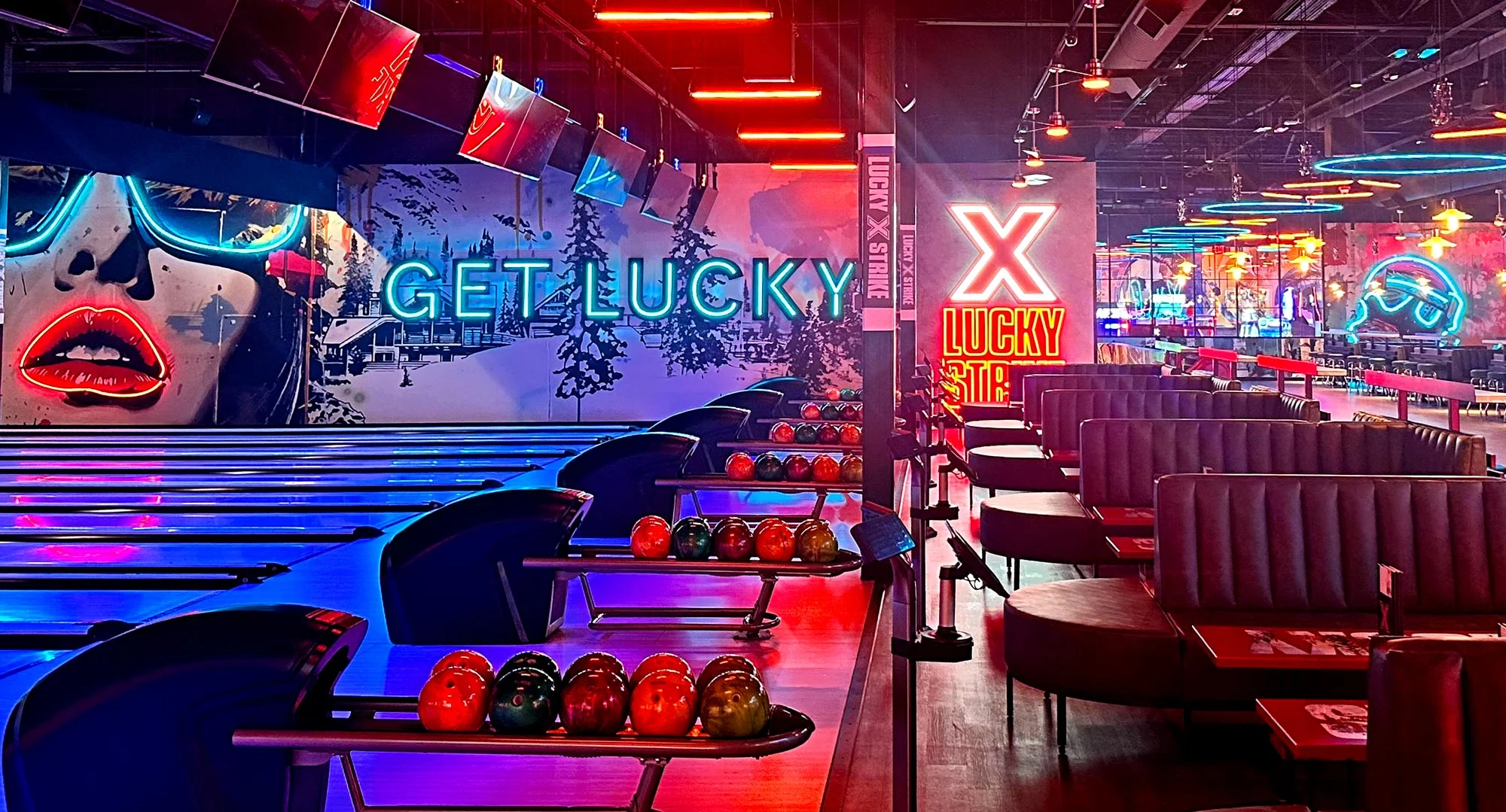 Lucky Strike bowling lanes