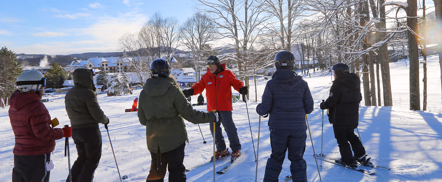 Group ski and snowboard lessons
